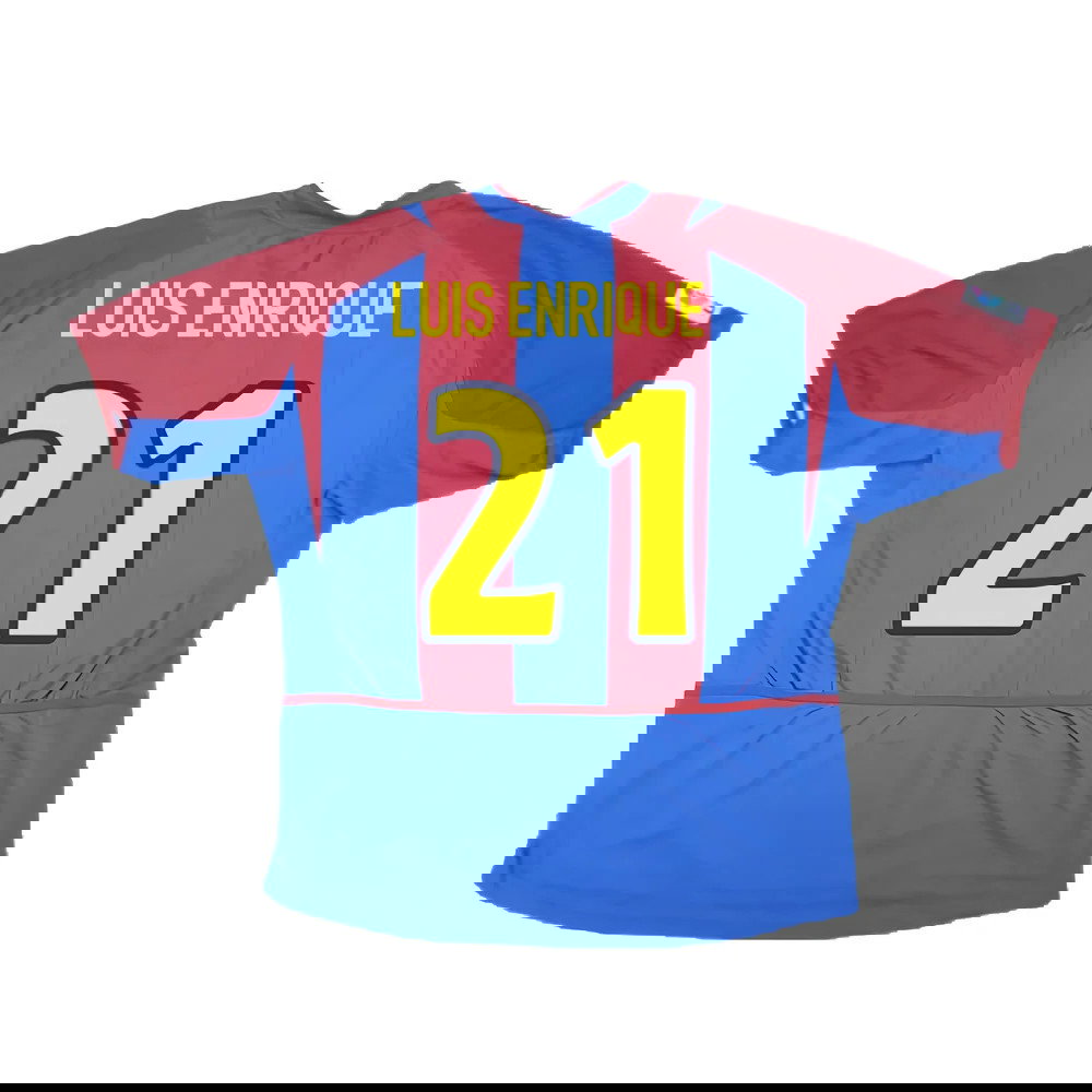 Barcelona 2002-03 Home Shirt (L) (Very Good) (Luis Enrique 21)