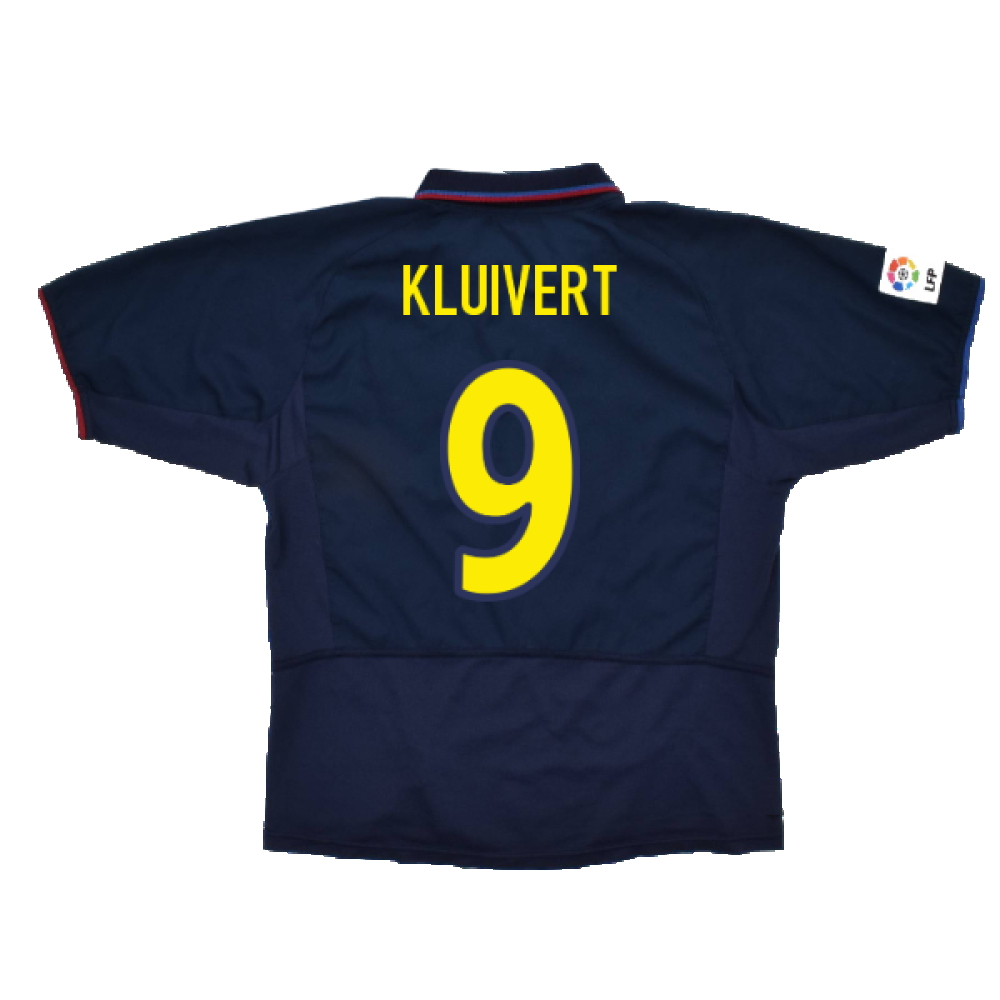 Barcelona 2003-04 Third Shirt ((Very Good) XXL) (Kluivert 9)