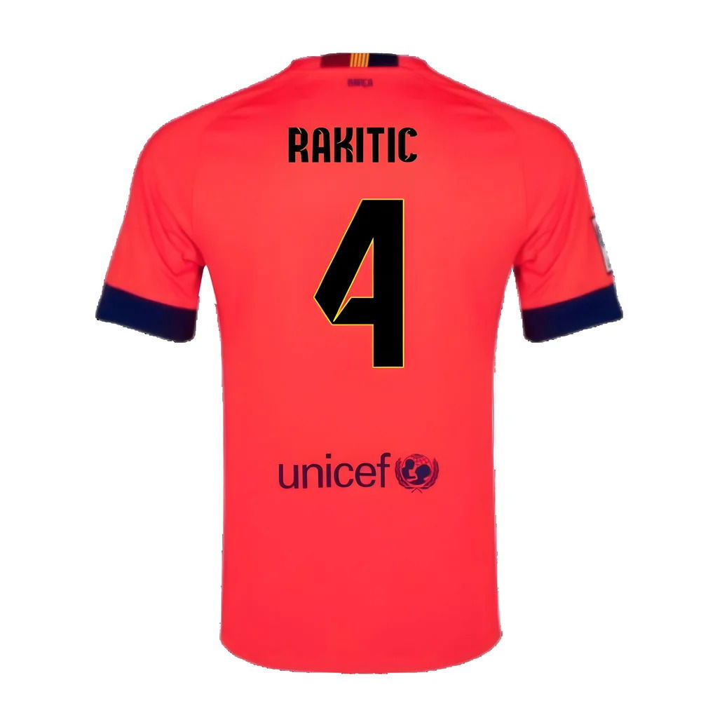 Barcelona 2014-15 Away Shirt ((Excellent) L) (Rakitic 4)