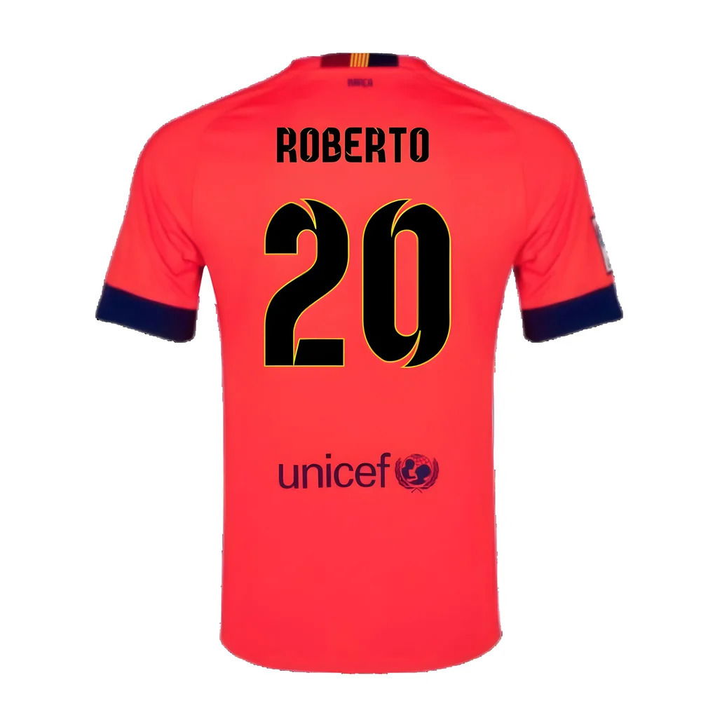 Barcelona 2014-15 Away Shirt ((Excellent) L) (Roberto 20)