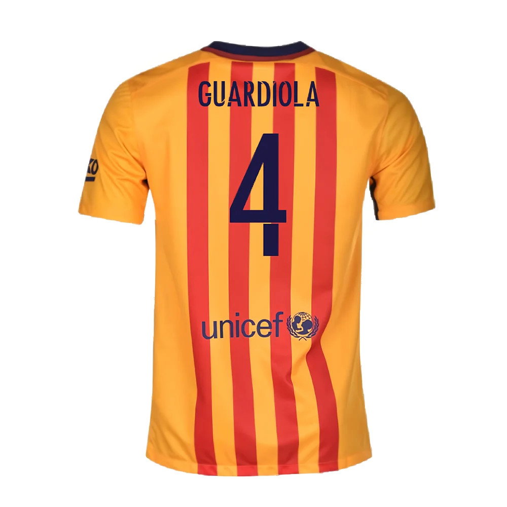 Barcelona 2015-16 Away Shirt (2XL) (Good) (Guardiola 4)