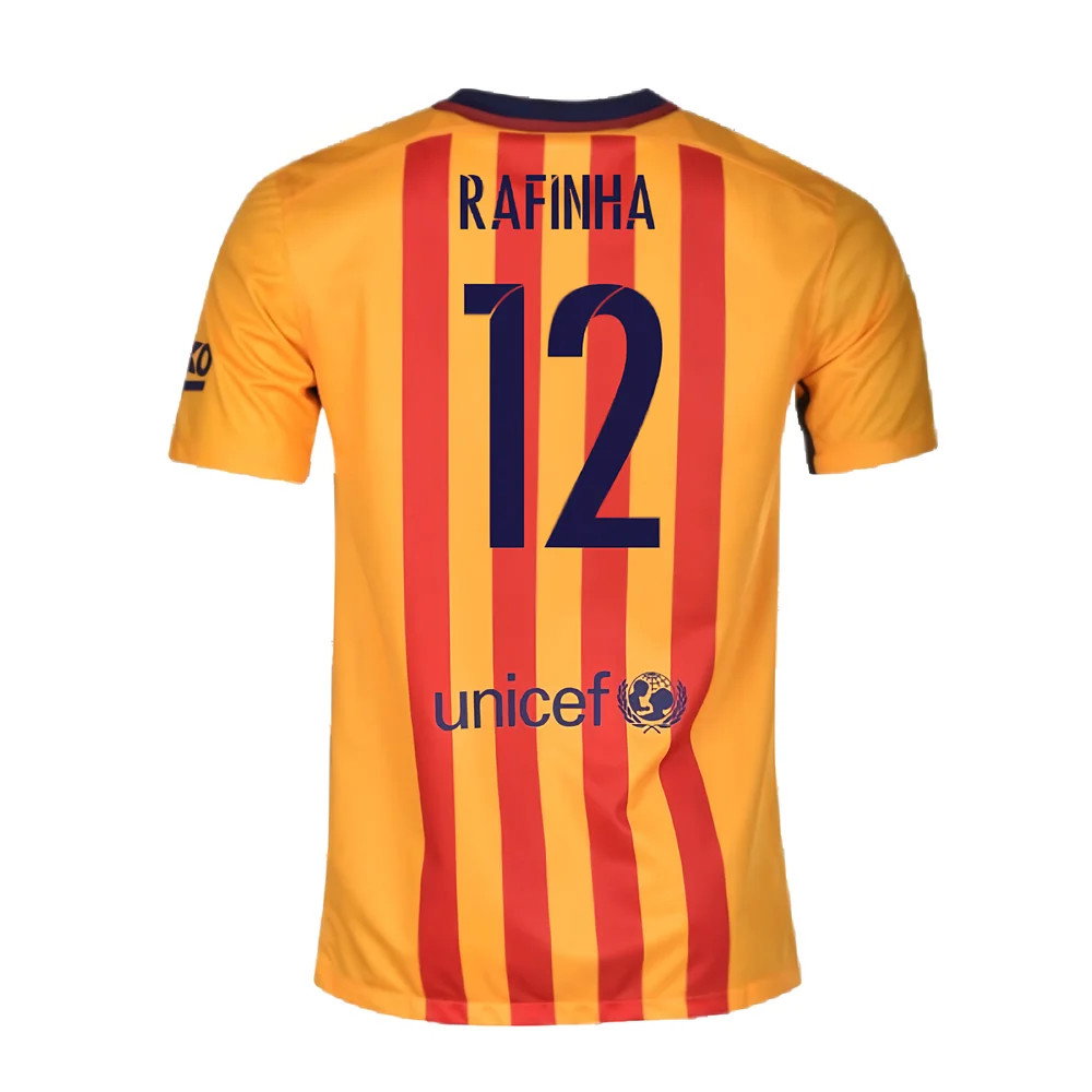 Barcelona 2015-16 Away Shirt (2XL) (Good) (Rafinha 12)