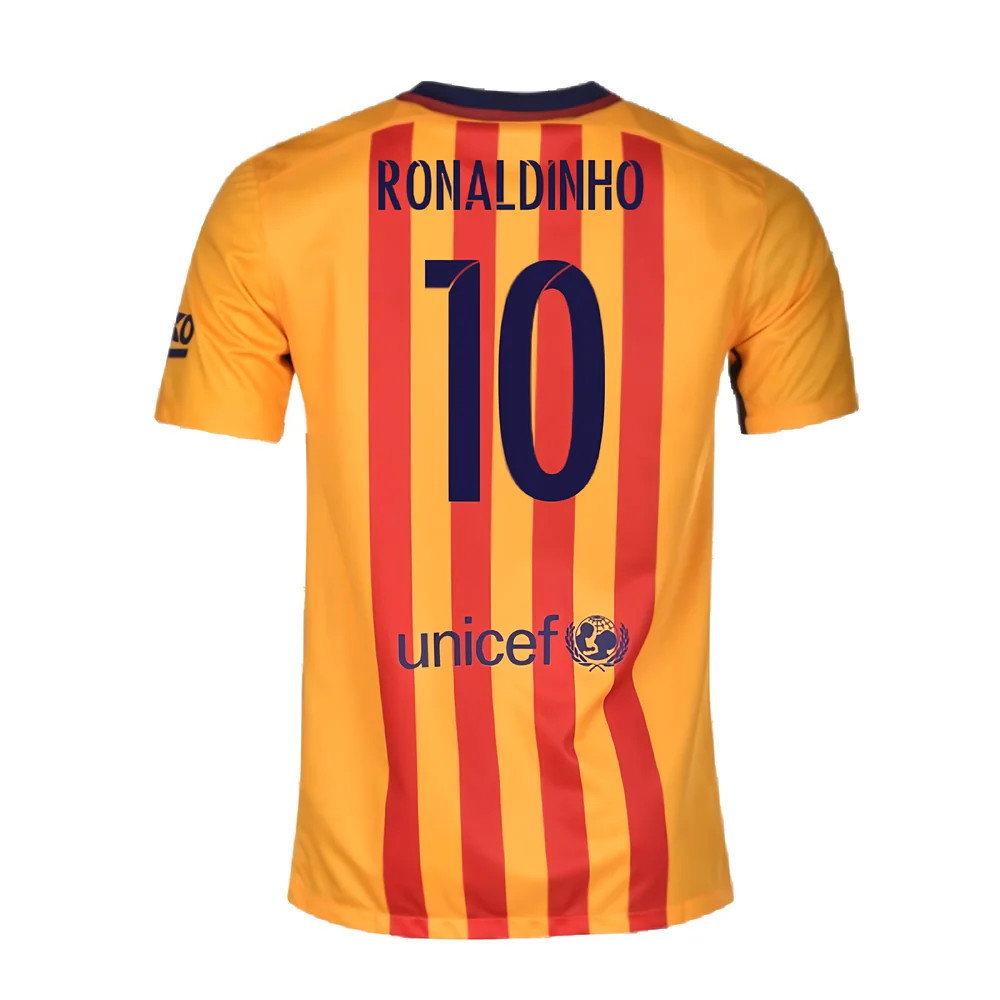 Barcelona 2015-16 Away Shirt (2XL) (Good) (Ronaldinho 10)