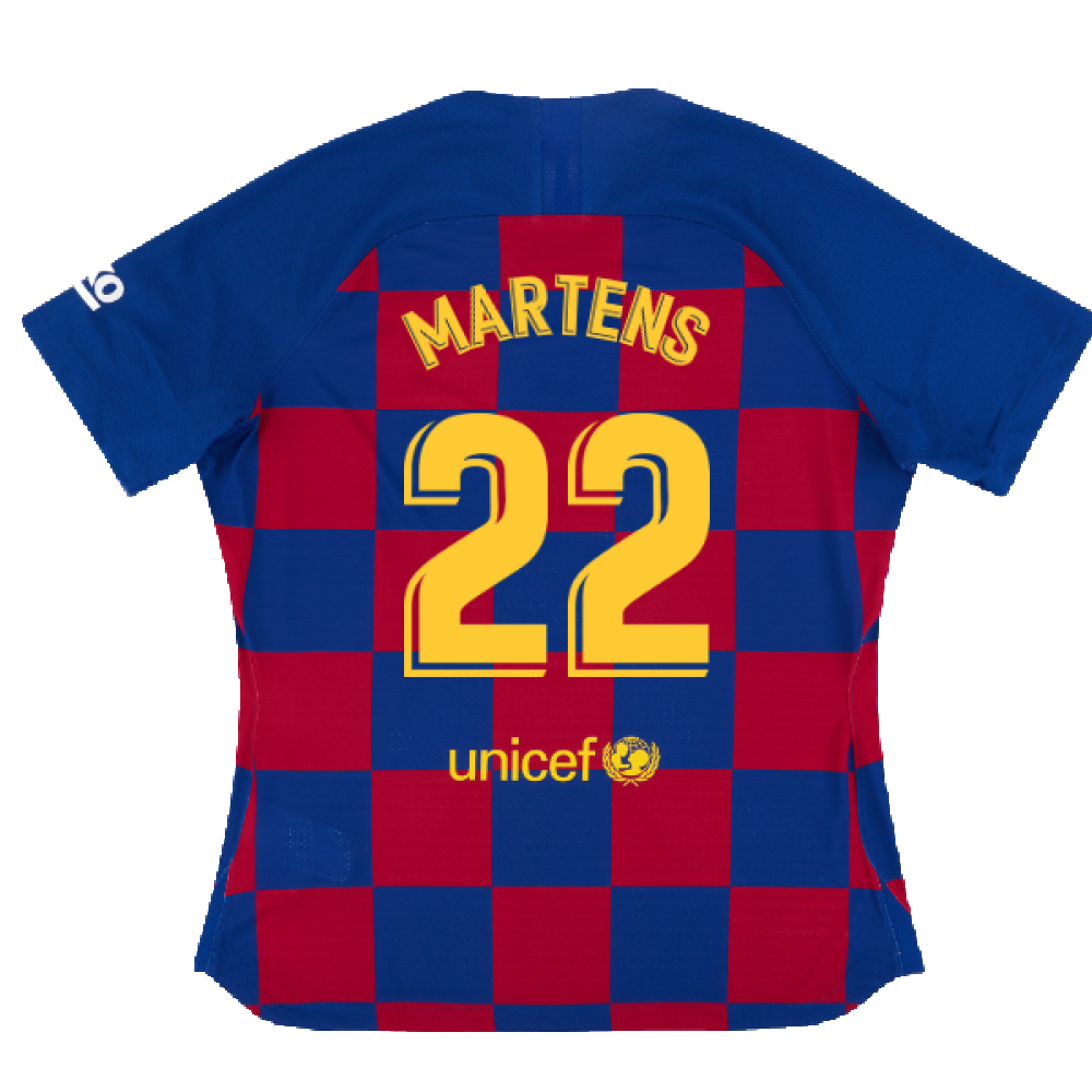 Barcelona 2019-20 Womens Home Shirt (Vaporkit) ((Excellent) S) (Martens 22)
