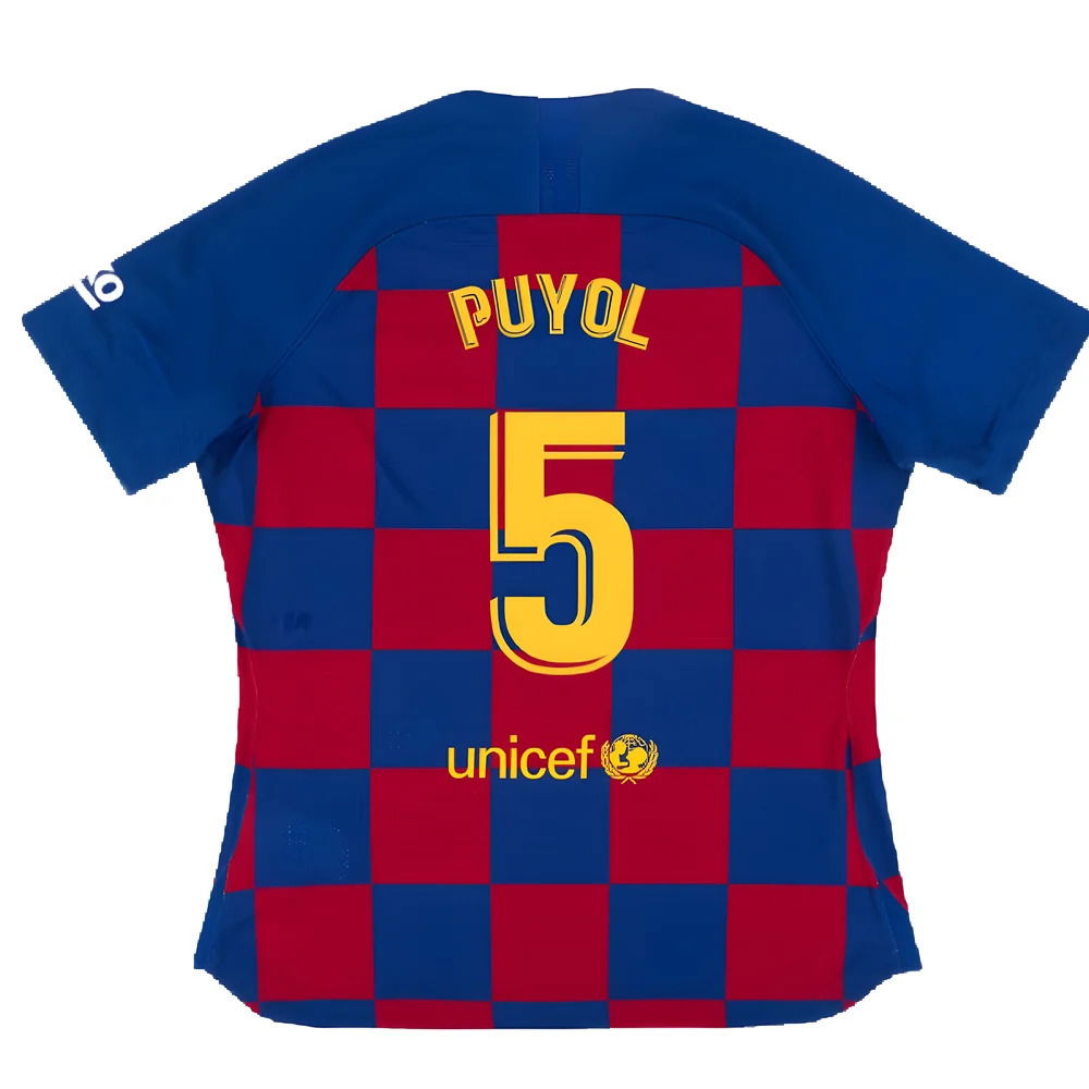 Barcelona 2019-20 Womens Home Shirt (Vaporkit) ((Excellent) S) (PUYOL 5)