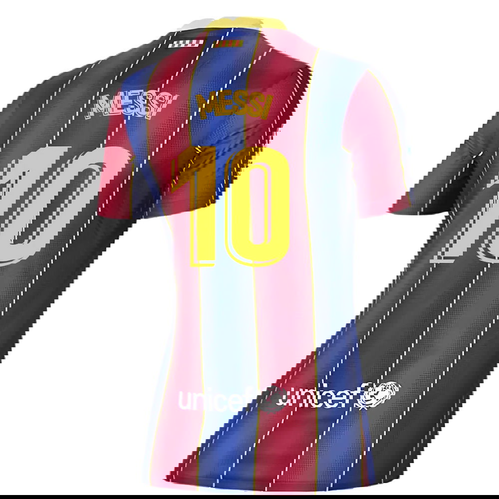 Barcelona 2020-21 Home Shirt (Womens) (Large 16-18) (Excellent) (MESSI 10)