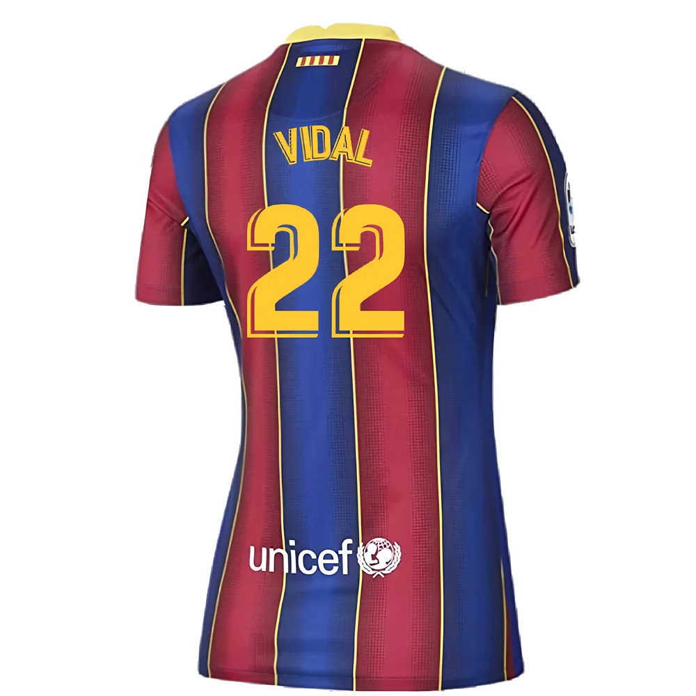 Barcelona 2020-21 Home Shirt (Womens) (Large 16-18) (Excellent) (VIDAL 22)