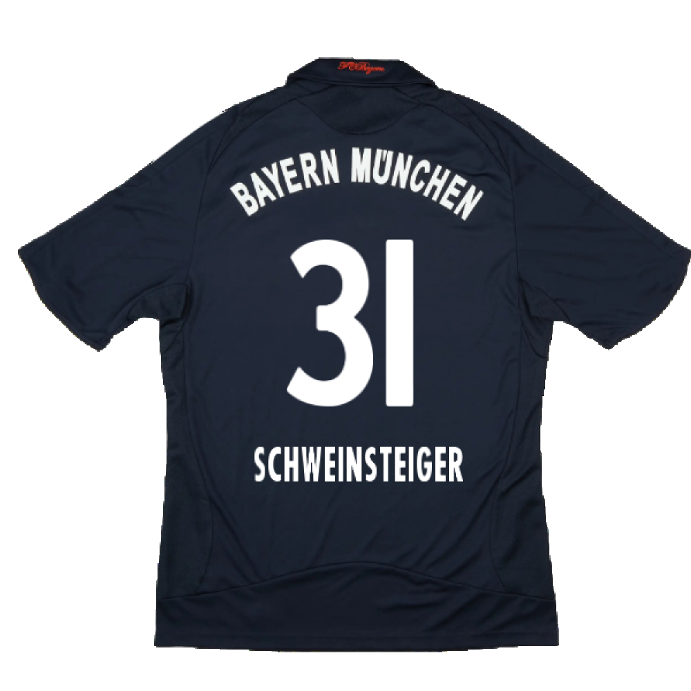 Bayern Munich 2008-10 Away Shirt ((Excellent) S) (Schweinsteiger 31)