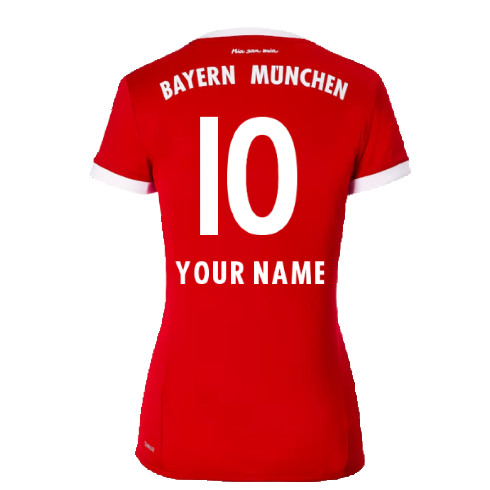 Bayern Munich 2017-18 Womens Home Shirt (XL) ((Excellent) XL) (Your Name)