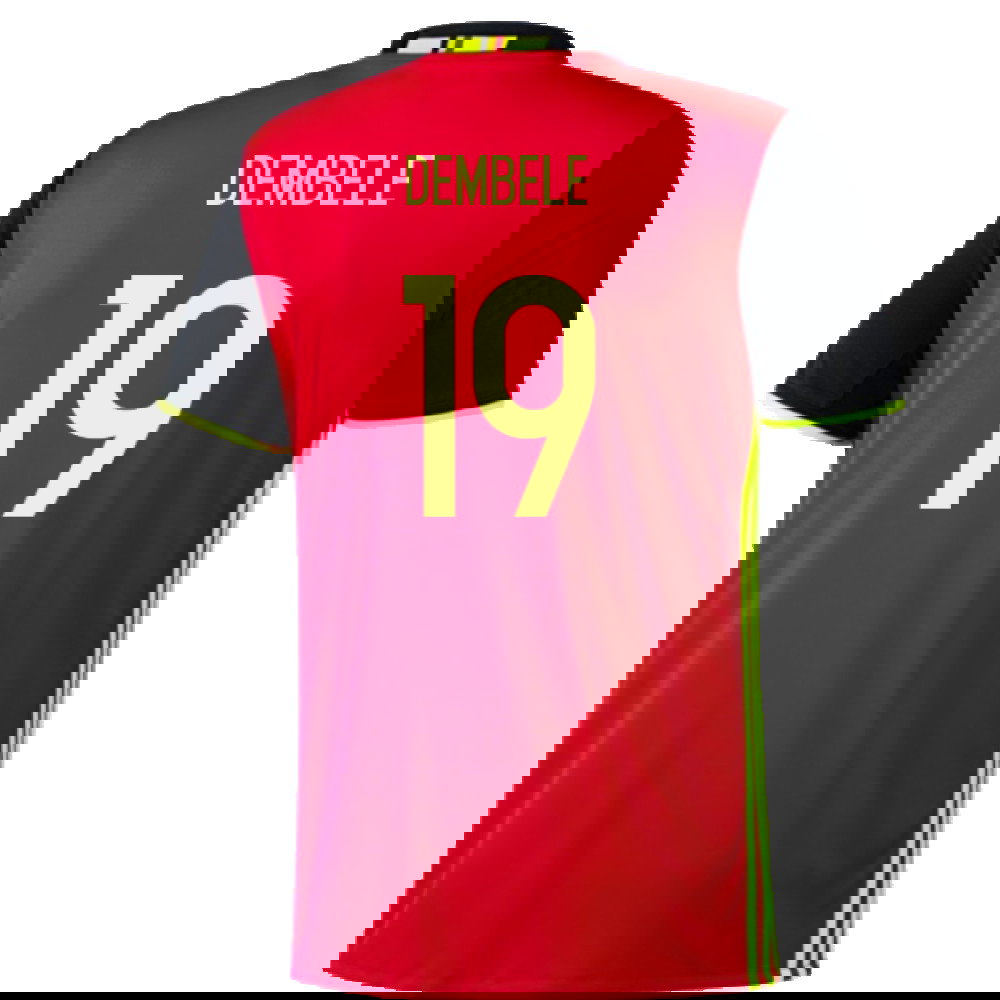 2016-2017 Belgium Home Adidas Football Shirt (xl) (Good) (Dembele 19)