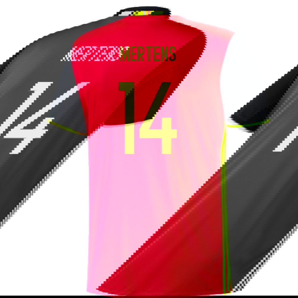 2016-2017 Belgium Home Adidas Football Shirt (xl) (Good) (Mertens 14)