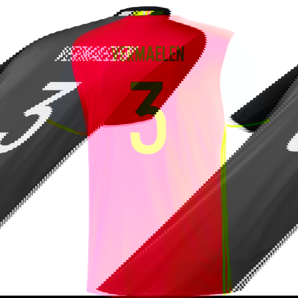 2016-2017 Belgium Home Adidas Football Shirt (xl) (Good) (Vermaelen 3)