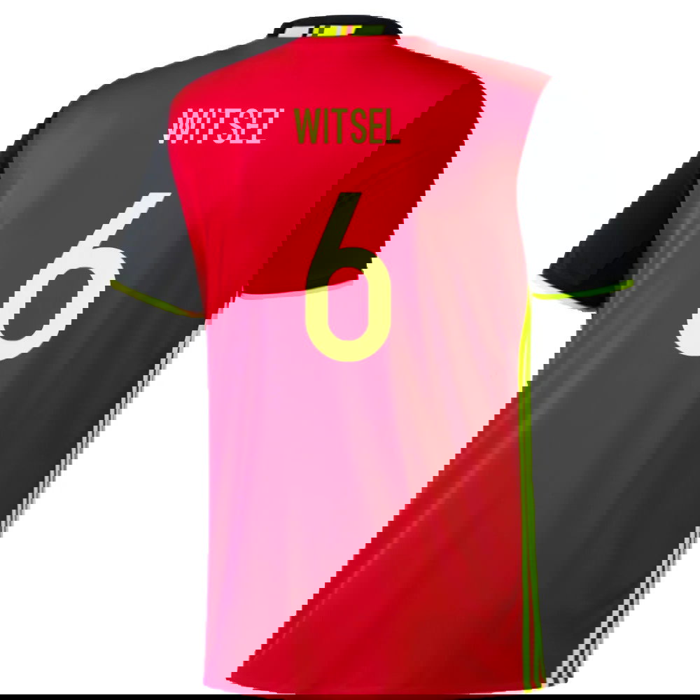 2016-2017 Belgium Home Adidas Football Shirt (xl) (Good) (Witsel 6)