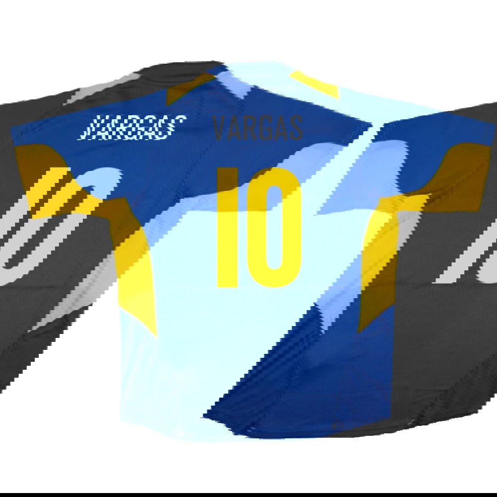 Boca Juniors 2005-06 Home Shirt (L) (Excellent) (Vargas 10)