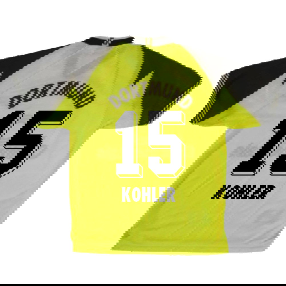 Borussia Dortmund 1995-96 Home Shirt (XS) (Excellent) (Kohler 15)