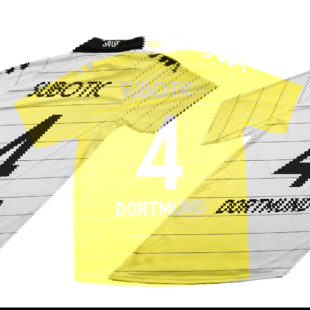 Borussia Dortmund 2010-11 Home Shirt ((Excellent) M) (Subotic 4)