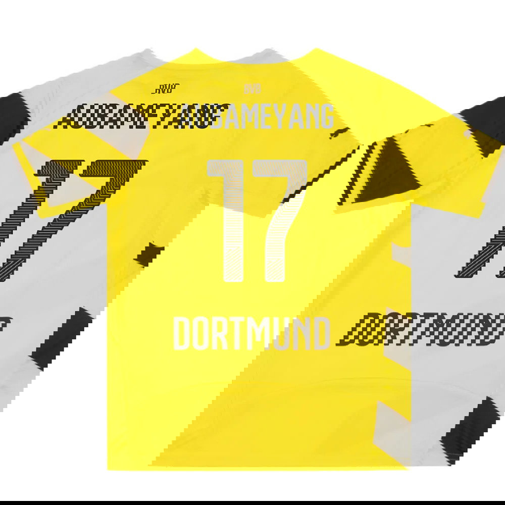 Borussia Dortmund 2014-15 Home Shirt (2XL) (Very Good) (Aubameyang 17)