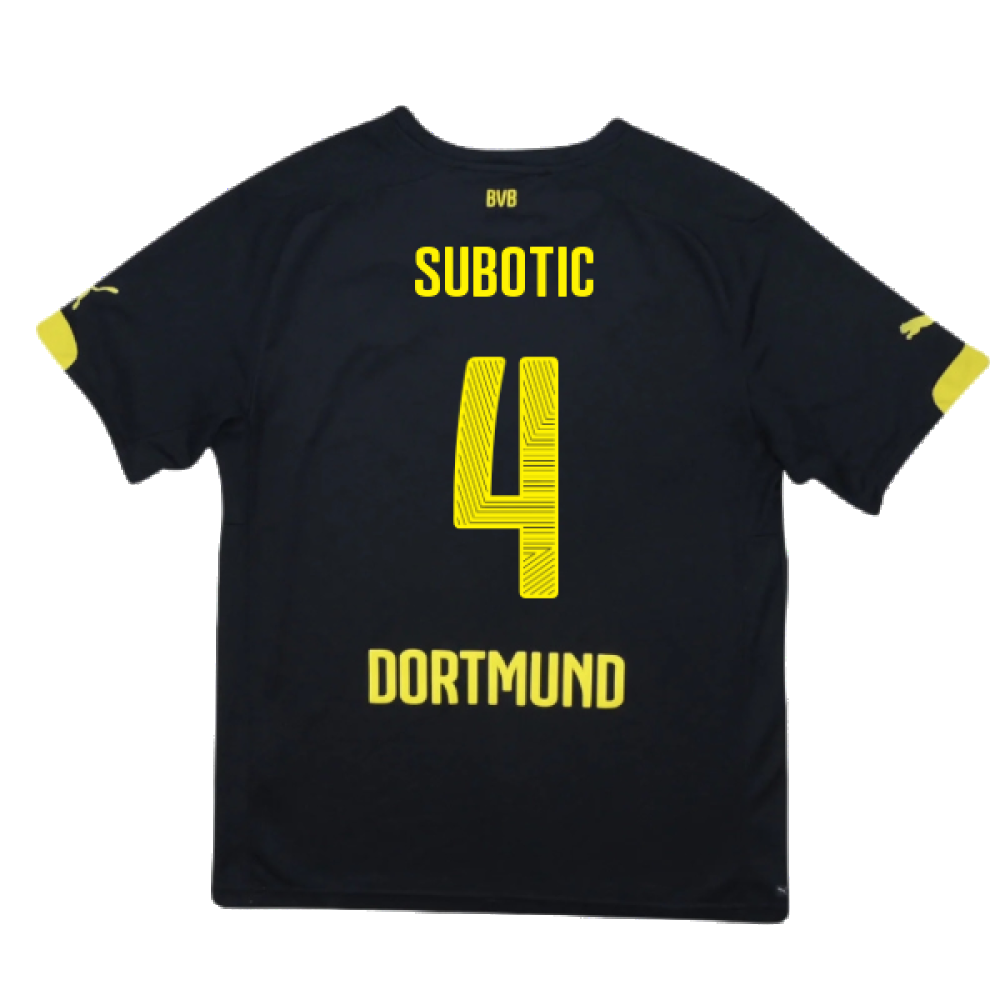 Borussia Dortmund 2014-16 Away Shirt ((Very Good) S) (Subotic 4)