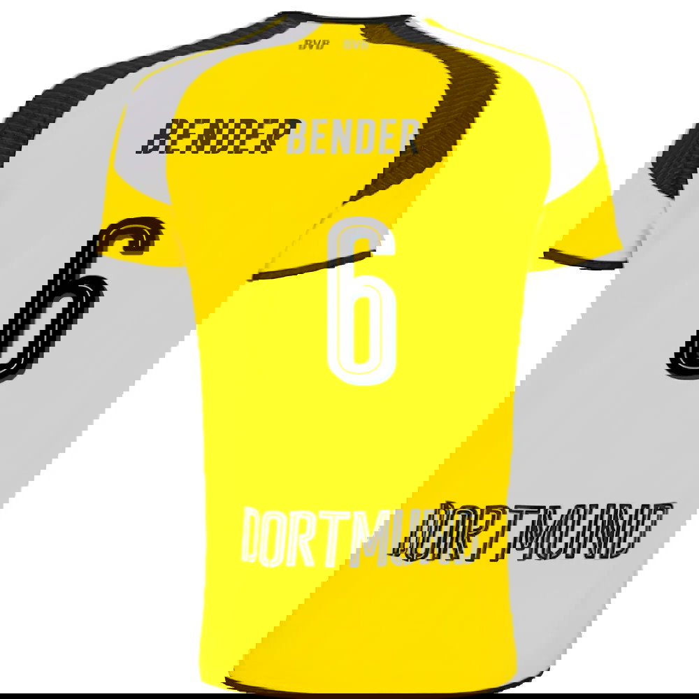 Borussia Dortmund 2016-17 Champions League Home Shirt (Excellent) (Bender 6)
