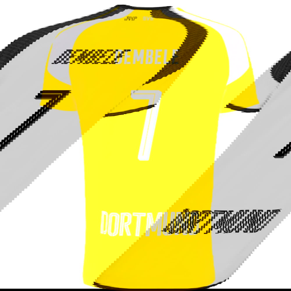 Borussia Dortmund 2016-17 Champions League Home Shirt (Excellent) (Dembele 7)