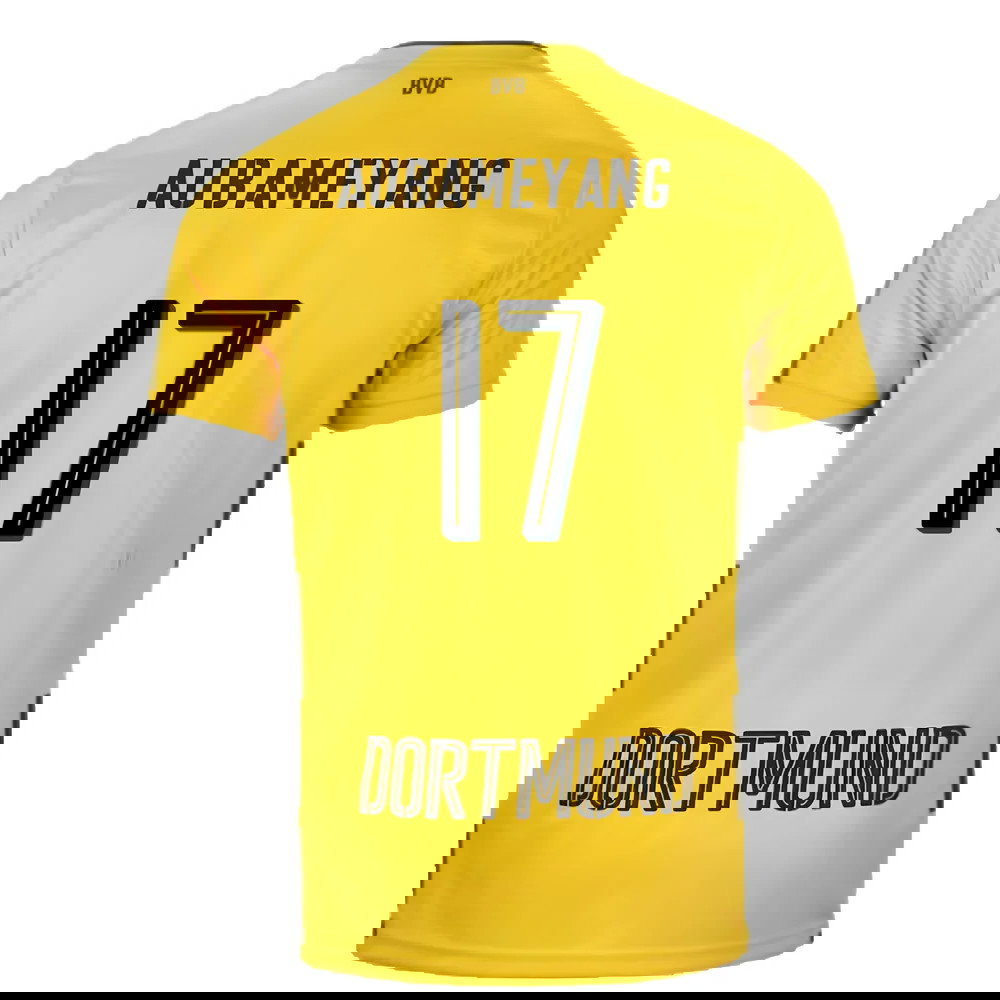 Borussia Dortmund 2017-18 Home Shirt (S) (Very Good) (Aubameyang 17)
