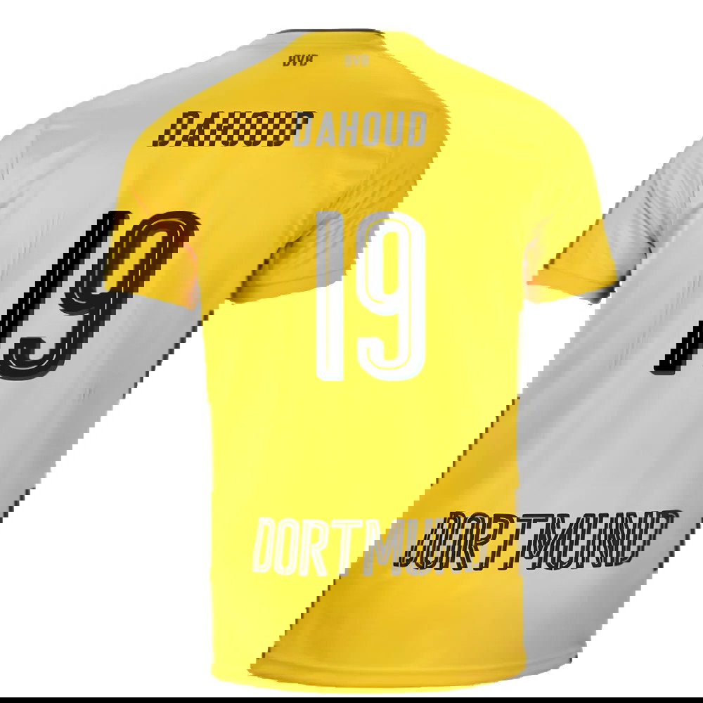 Borussia Dortmund 2017-18 Home Shirt (S) (Very Good) (Dahoud 19)