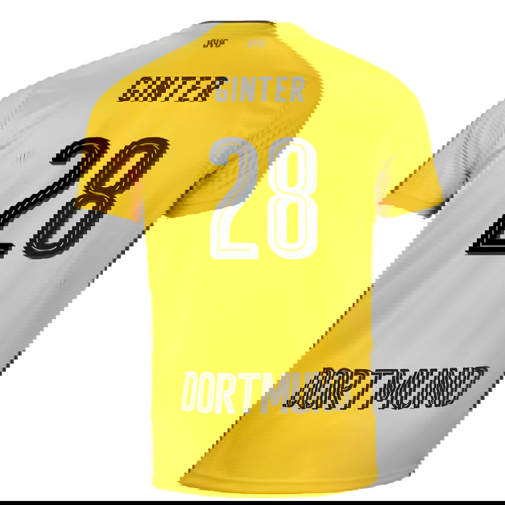 Borussia Dortmund 2017-18 Home Shirt (S) (Very Good) (Ginter 28)