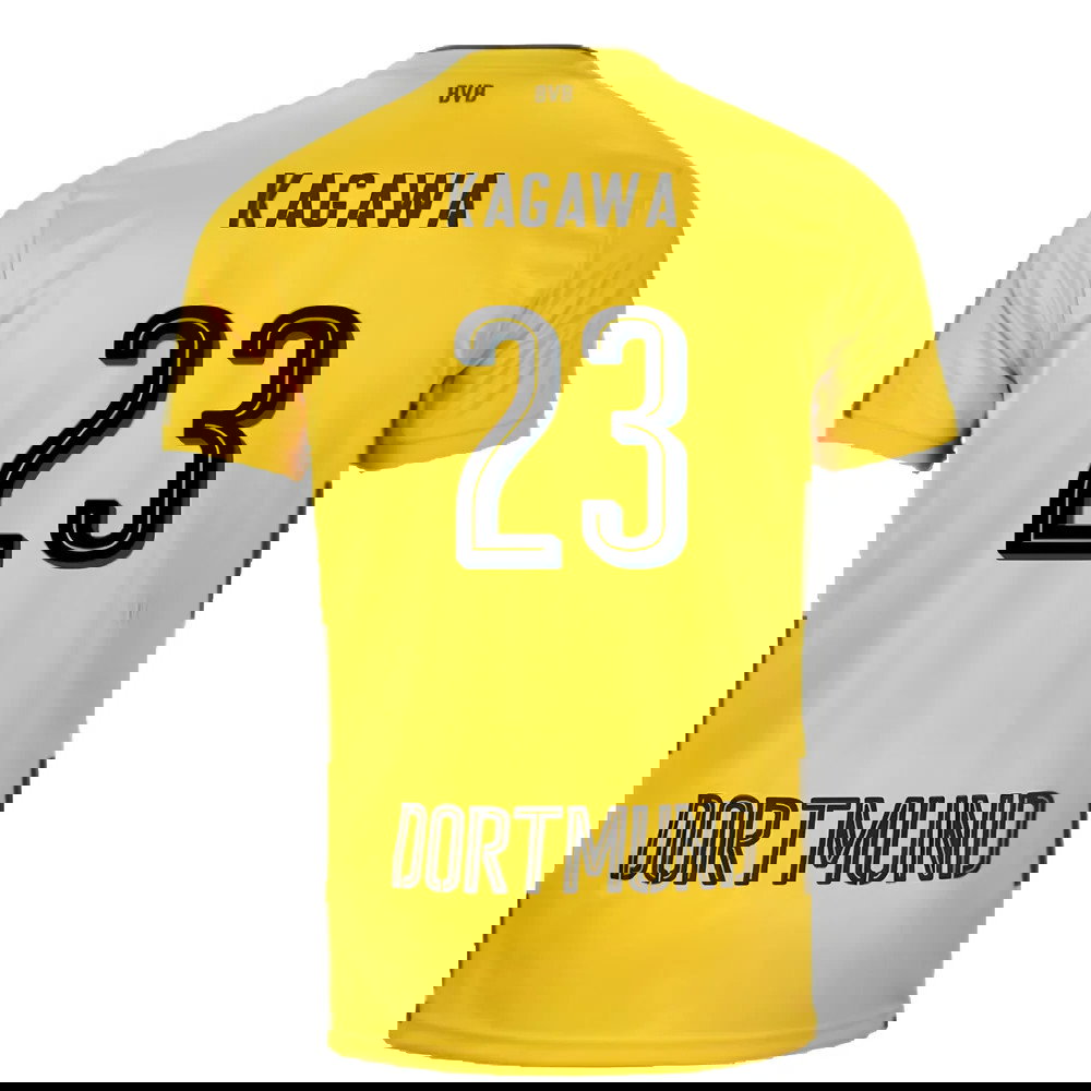 Borussia Dortmund 2017-18 Home Shirt (S) (Very Good) (Kagawa 23)