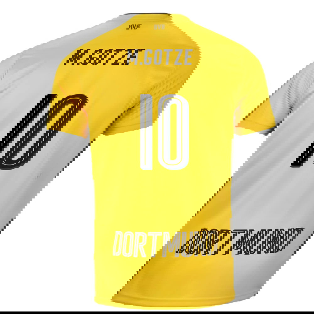 Borussia Dortmund 2017-18 Home Shirt (S) (Very Good) (M.Gotze 10)