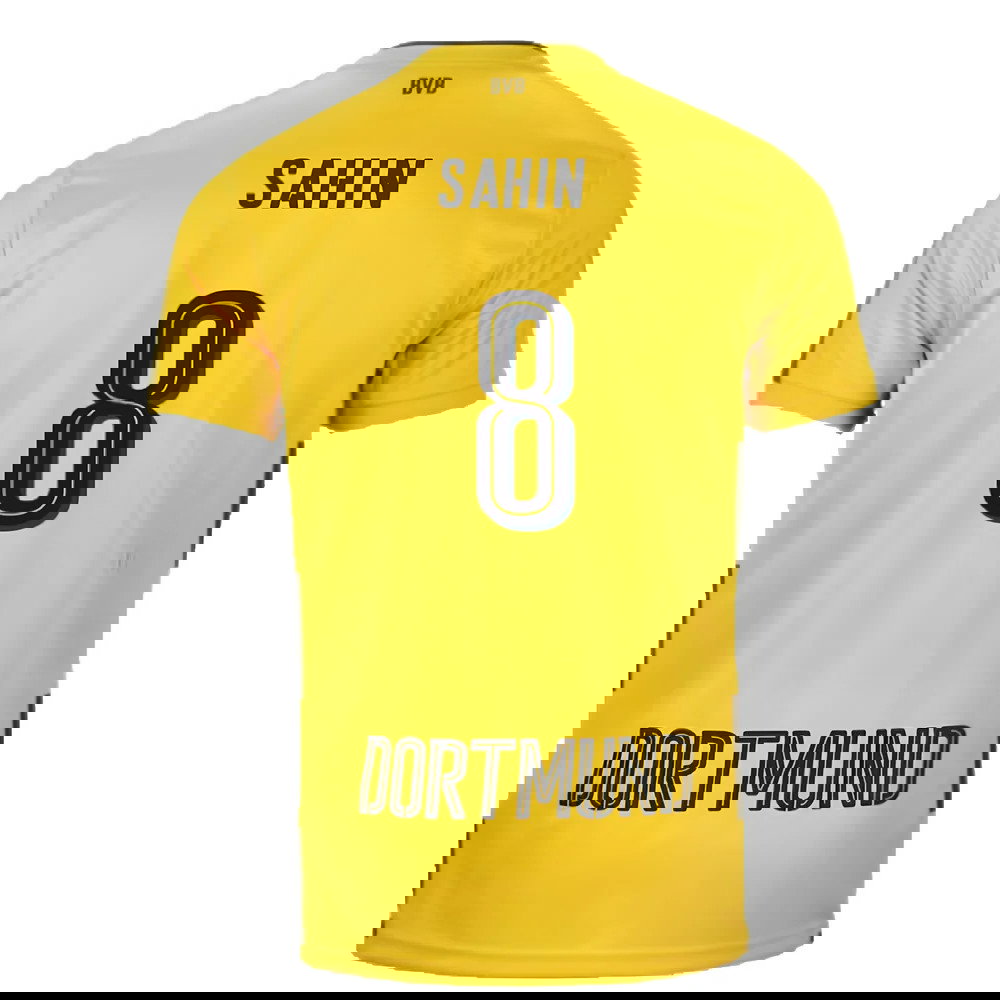 Borussia Dortmund 2017-18 Home Shirt (S) (Very Good) (Sahin 8)