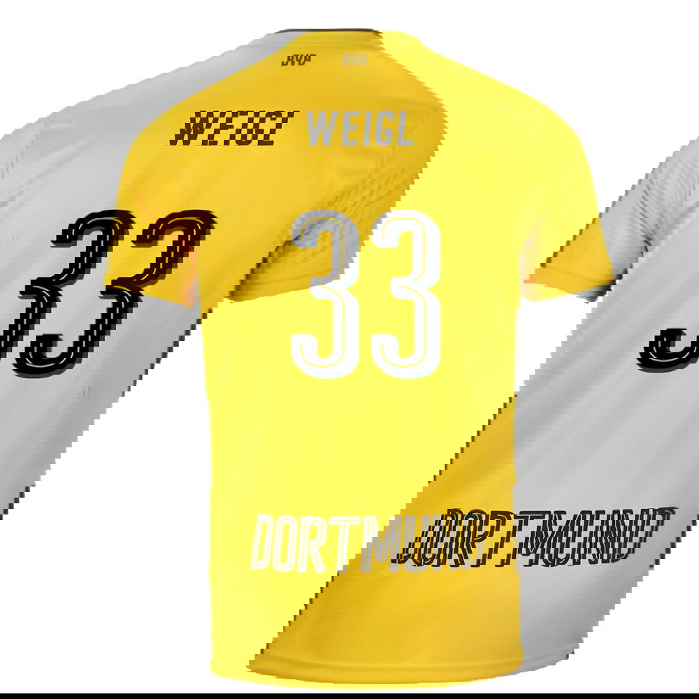 Borussia Dortmund 2017-18 Home Shirt (S) (Very Good) (Weigl 33)