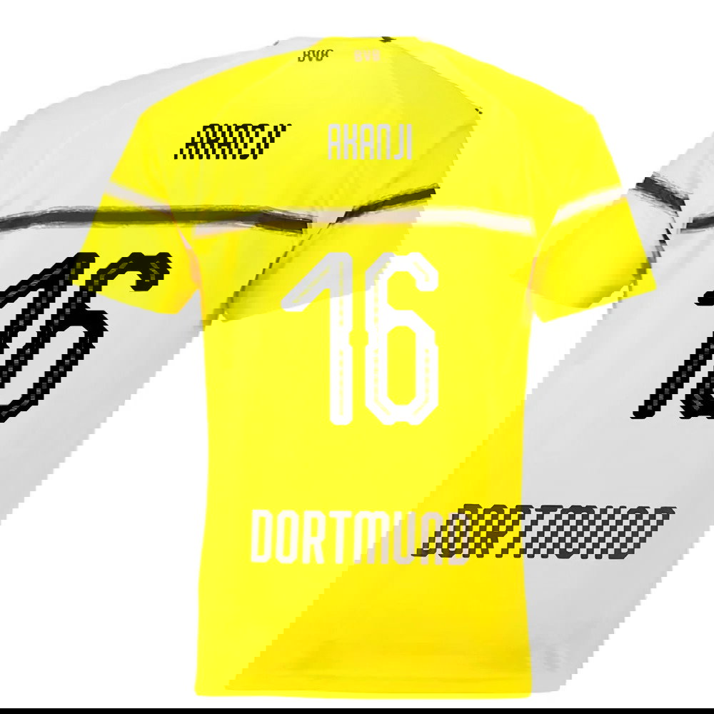Borussia Dortmund 2018-19 European/Cup Home Shirt (L) (Very Good) (Akanji 16)