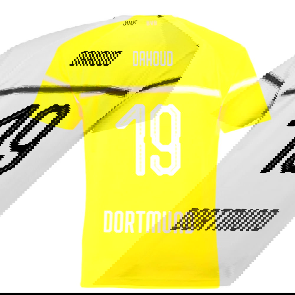 Borussia Dortmund 2018-19 European/Cup Home Shirt (L) (Very Good) (Dahoud 19)