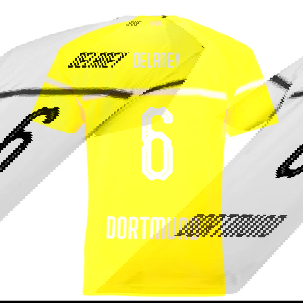 Borussia Dortmund 2018-19 European/Cup Home Shirt (L) (Very Good) (Delaney 6)
