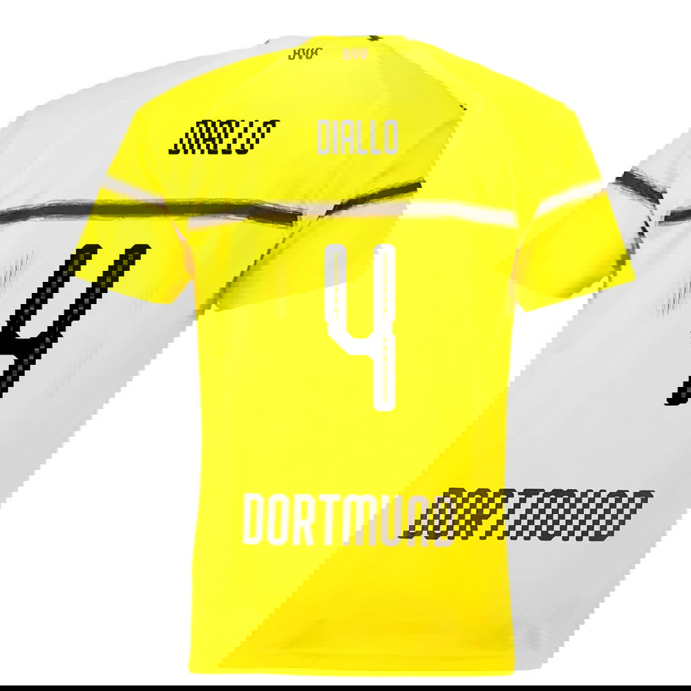 Borussia Dortmund 2018-19 European/Cup Home Shirt (L) (Very Good) (Diallo 4)