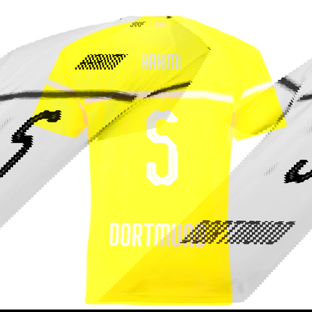 Borussia Dortmund 2018-19 European/Cup Home Shirt (L) (Very Good) (Hakimi 5)