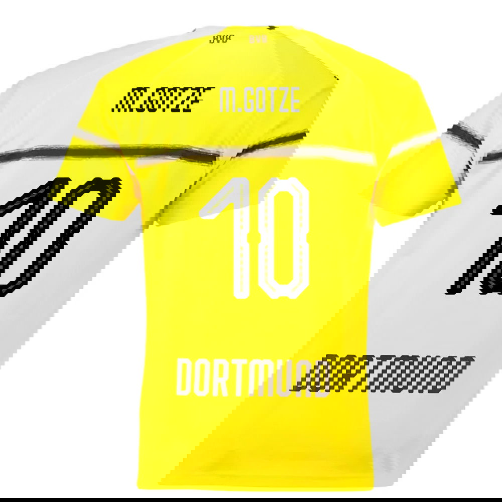 Borussia Dortmund 2018-19 European/Cup Home Shirt (L) (Very Good) (M.Gotze 10)