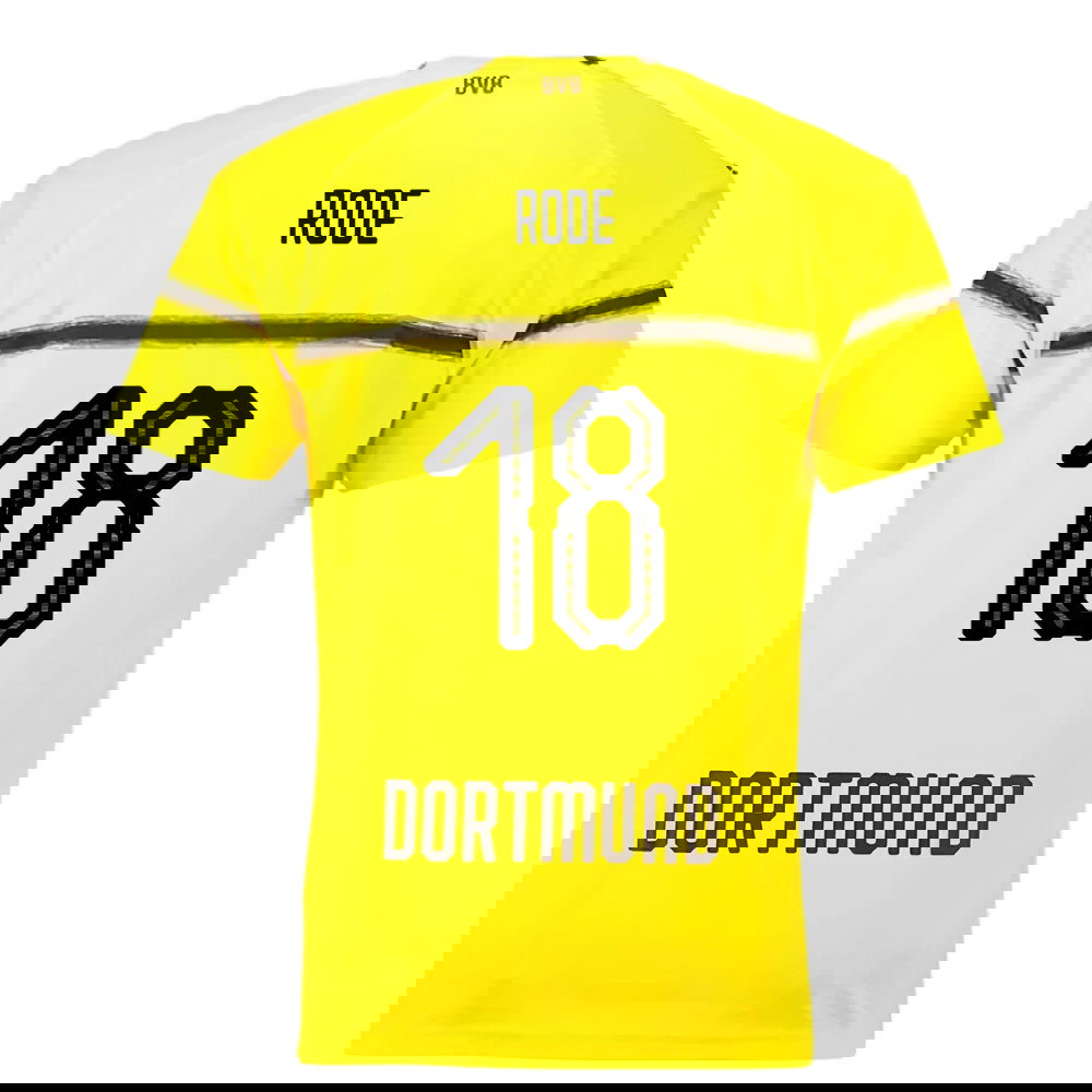 Borussia Dortmund 2018-19 European/Cup Home Shirt (L) (Very Good) (Rode 18)