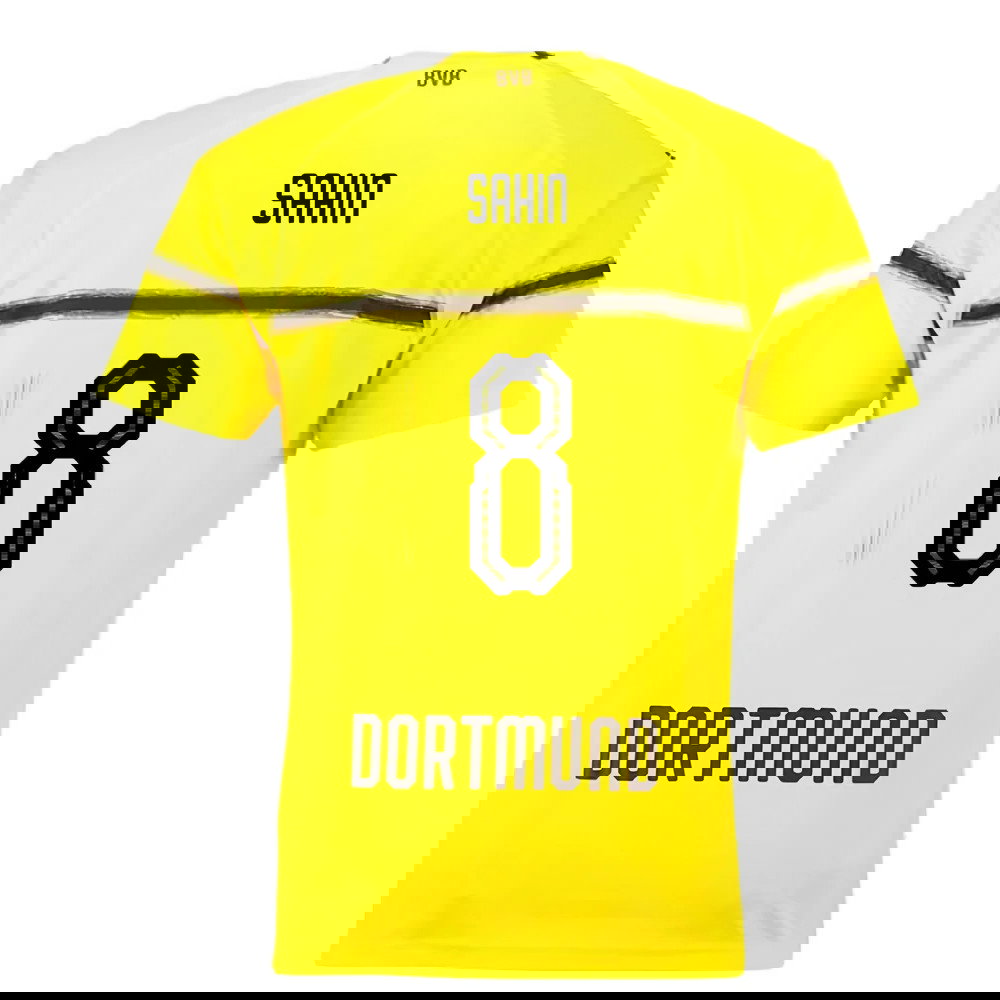 Borussia Dortmund 2018-19 European/Cup Home Shirt (L) (Very Good) (Sahin 8)