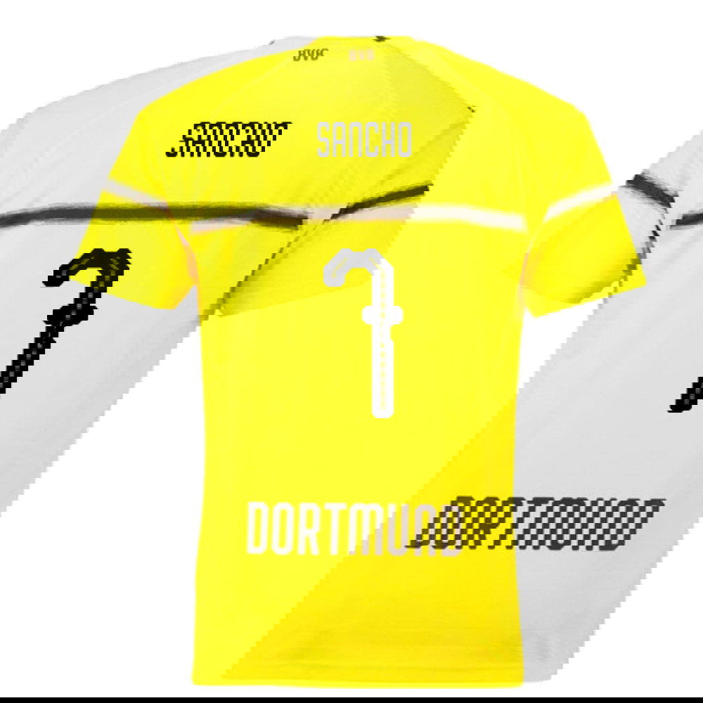 Borussia Dortmund 2018-19 European/Cup Home Shirt (L) (Very Good) (Sancho 7)