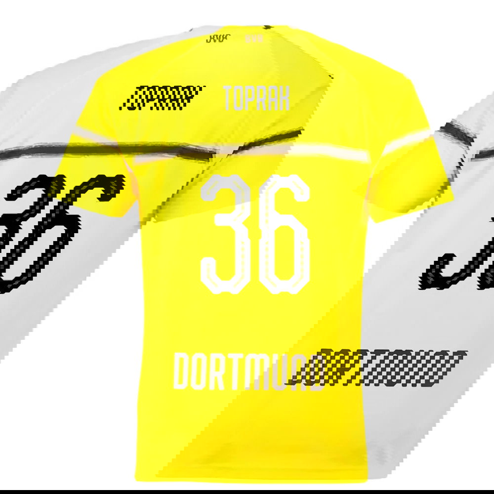 Borussia Dortmund 2018-19 European/Cup Home Shirt (L) (Very Good) (Toprak 36)