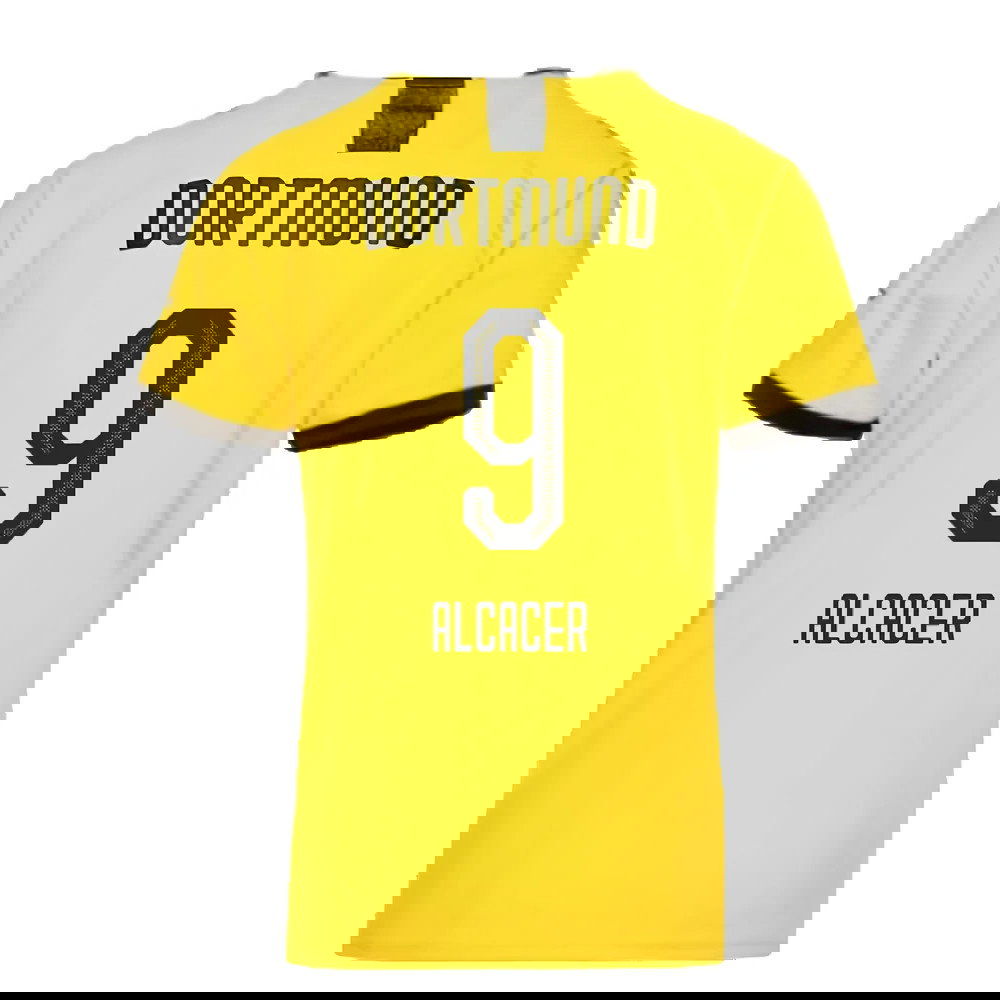 Borussia Dortmund 2019-20 Home Shirt (L) (Excellent) (ALCACER 9)
