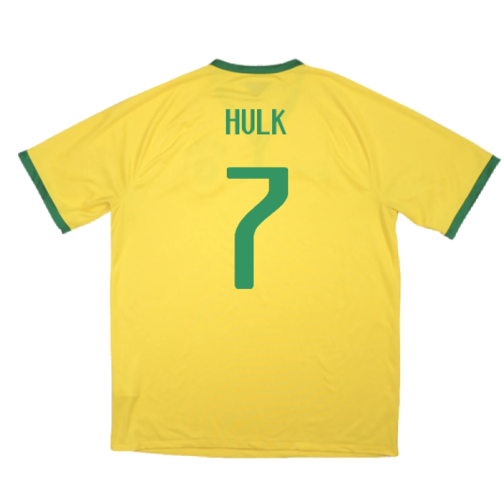 Brazil 2014-15 Home Shirt ((Excellent) XL) (Hulk 7)