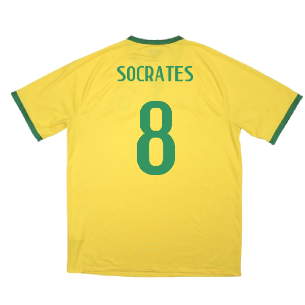 Brazil 2014-15 Home Shirt ((Excellent) XL) (Socrates 8)