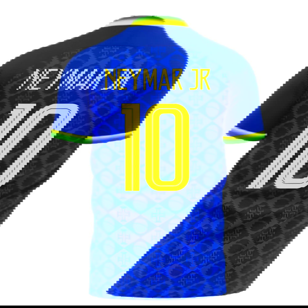 Brazil 2021-2022 Away Concept Football Kit (Fans Culture) (NEYMAR JR 10)