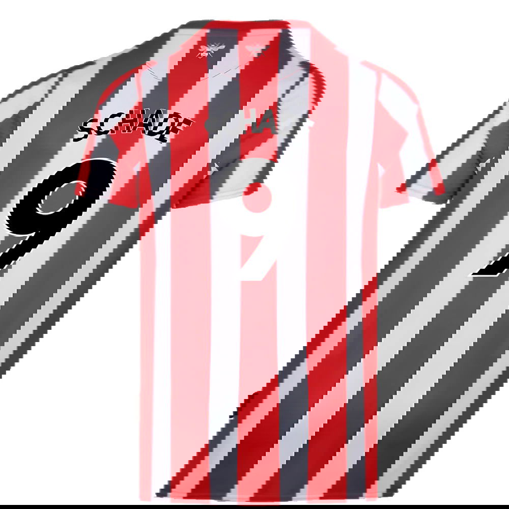 Brentford 2021-23 Home Shirt (L) (Mint) (Schade 9)