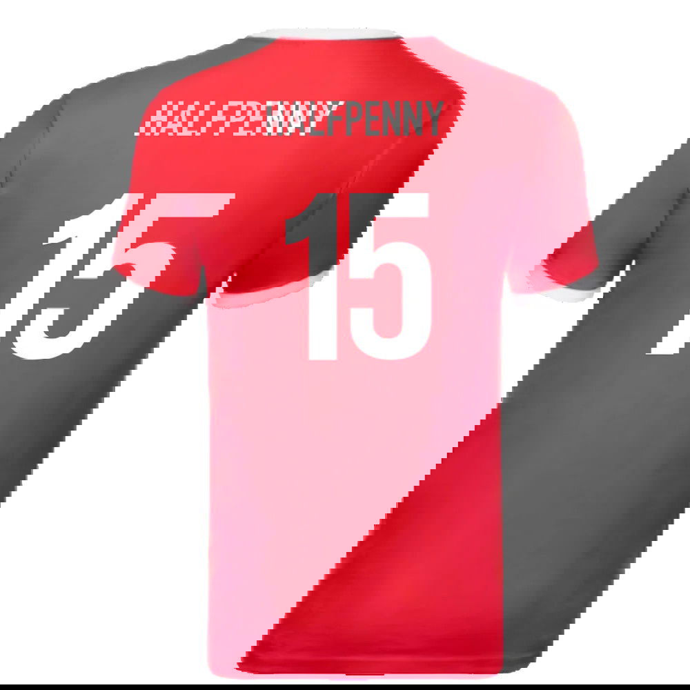 British and Irish Lions Ringer T-Shirt (Red) (Halfpenny 15)