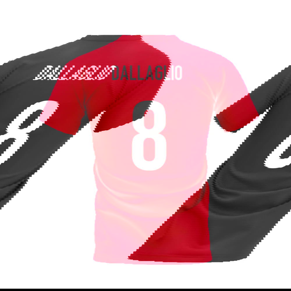 British and Irish Lions Since 1888 T-Shirt (Red) (Dallaglio 8)