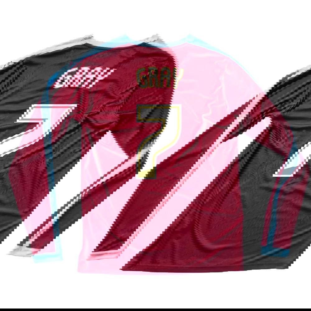 Burnley 2015-16 Long Sleeve Home Shirt ((Excellent) S) (Gray 7)