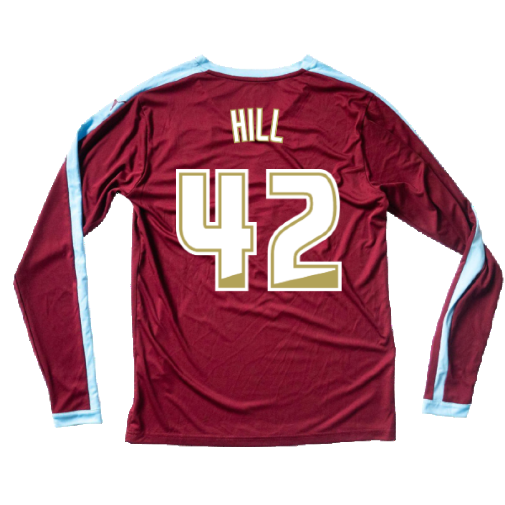 Burnley 2015-16 Long Sleeve Home Shirt ((Excellent) S) (Hill 42)